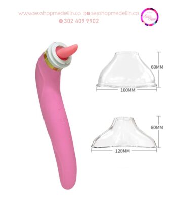 Consolador Lengua para Lamer,Succión Pezones, Clítoris Vibrador LS-051