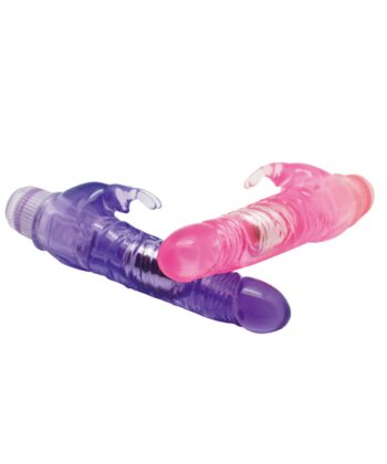 Vibrador Realista Crystal Rabbit 83053-PU juguetes eróticos sexuales dildos consoladores realistas