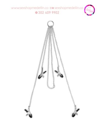 PEZONERAS CON COLLAR YL-20228001PEZONERAS CON CADENAS BDSM Sado Bondage