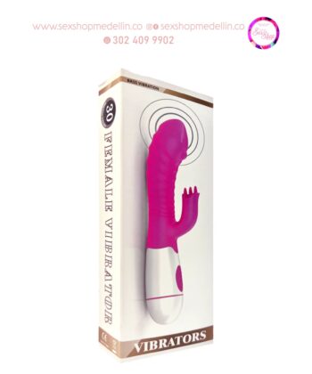 Vibrador – Lolly Fucsia MY-2035-FU Consolador Doble estimulación