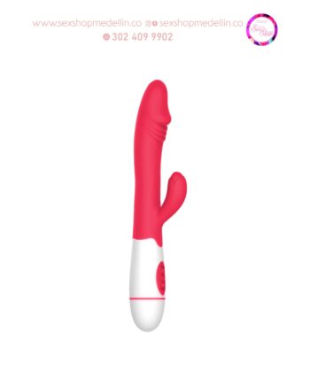 Vibrador – Rose Rojo X818B-RE Consolador Doble estimulación