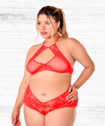Conjunto Enma XL Lenceria Curvy XL Lenceria erotica Ropa interior Sexy femenina