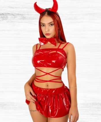 Disfraz Diablita Evil Lenceria erotica Ropa interior Sexy femenina