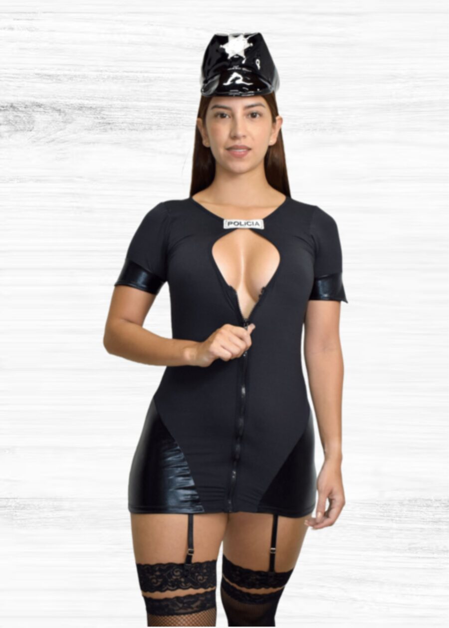 Disfraz Policia Fatal Lenceria erotica Ropa interior Sexy femenina
