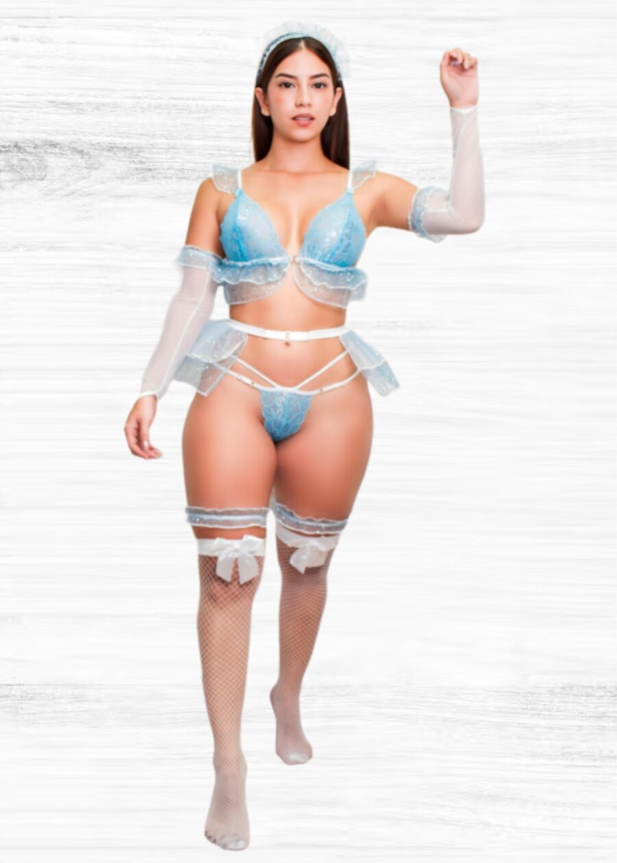 Disfraz Princesa Cenicienta Lenceria erotica Ropa interior Sexy femenina